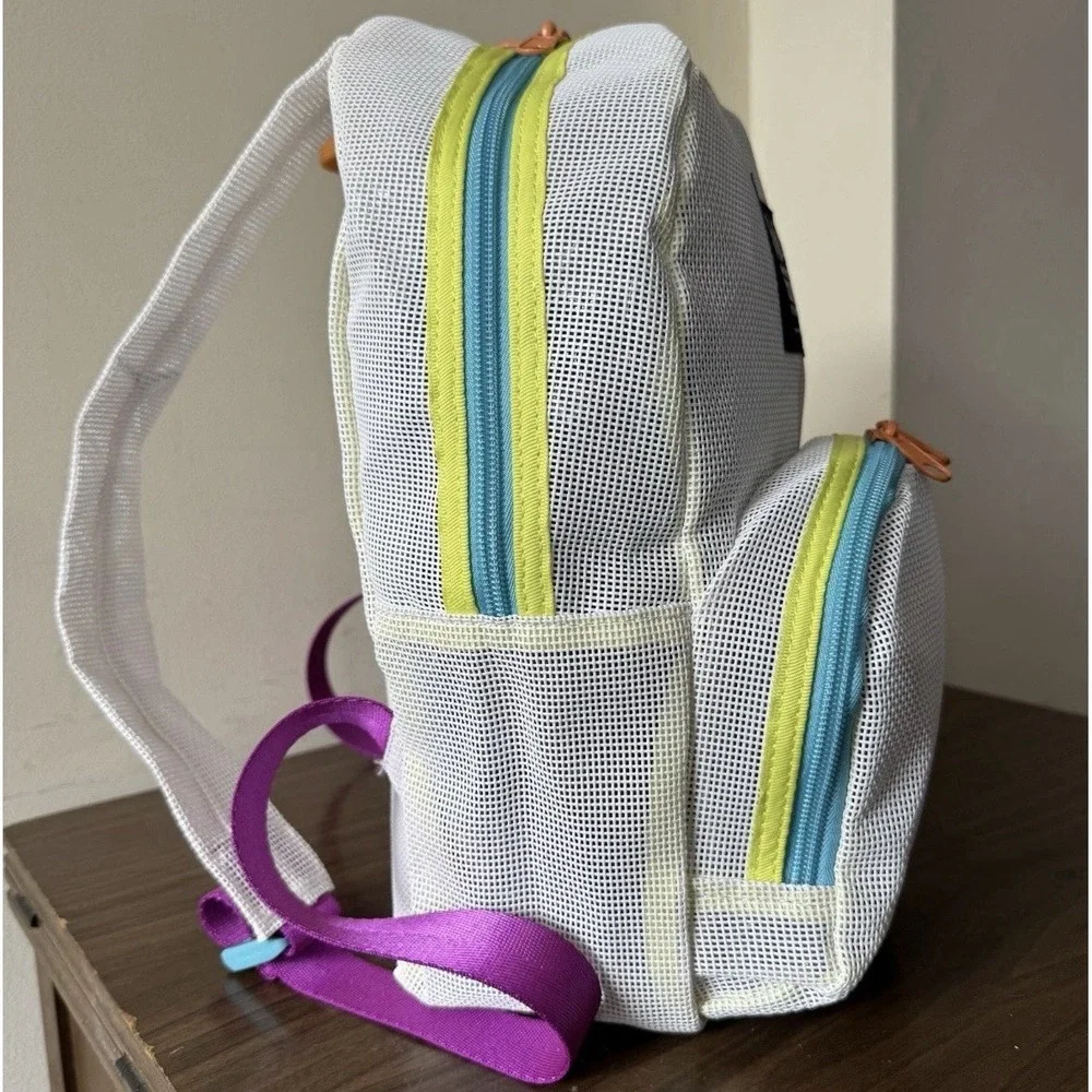 HOKA Foot Locker XC Championship White Colorblock Mesh Backpack‎ Bag